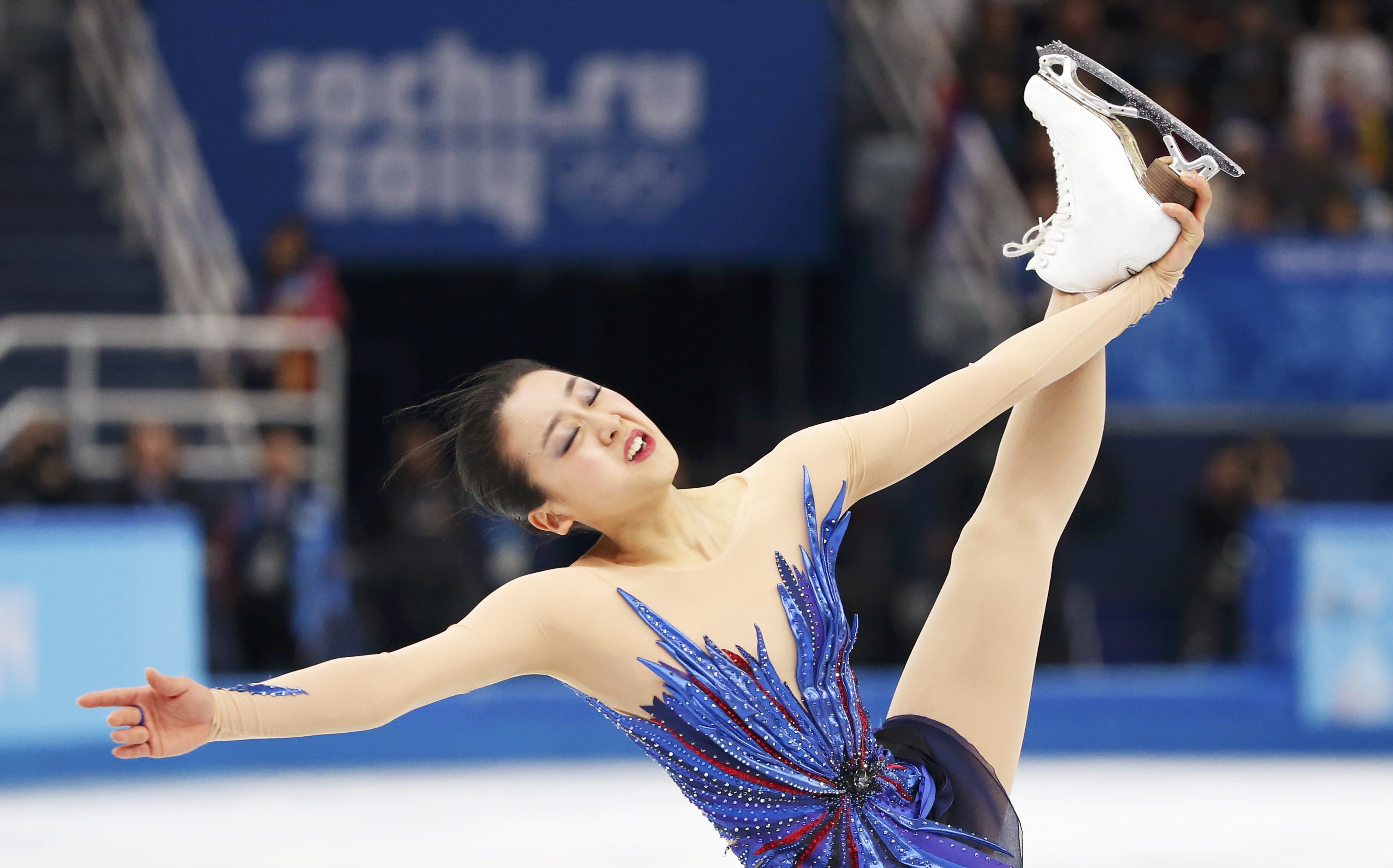 Japan's Mao Asada competes during the Figure Skating Women's free