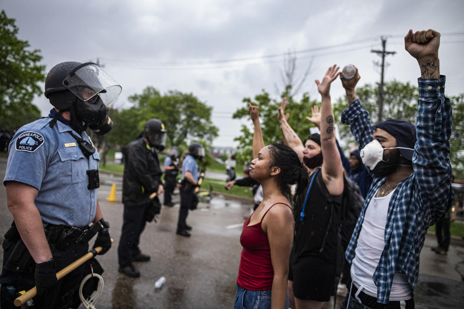 Four Minneapolis police officers fired after man dies in police custody (Richard Tsong-Taatarii / Star Tribune via Getty Images file)