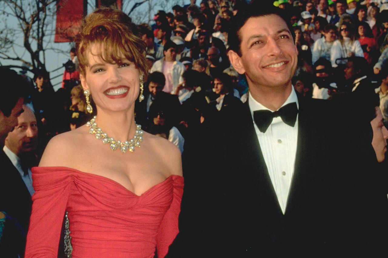 Frank Trapper/Corbis via Getty Geena Davis and Jeff Goldblum
