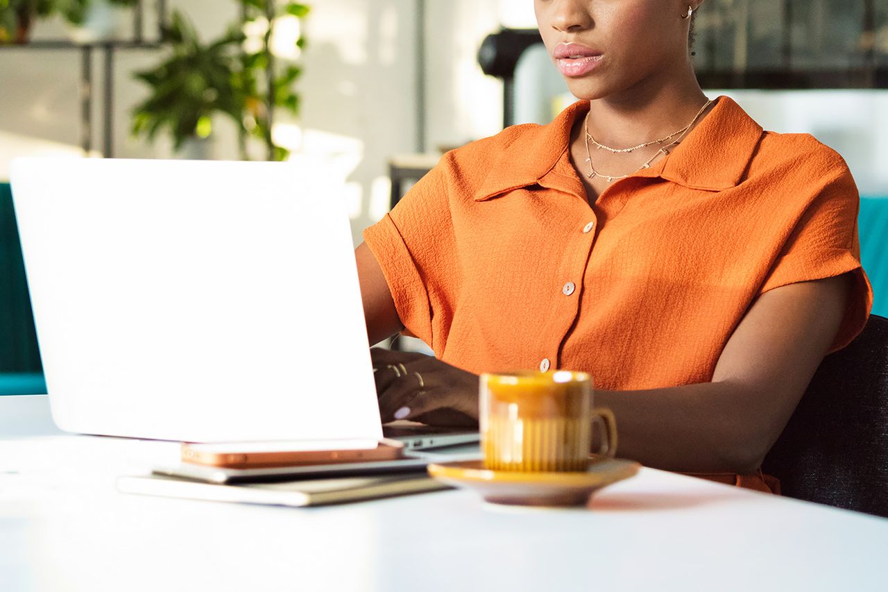 Getty Stock photo of a woman working in an office