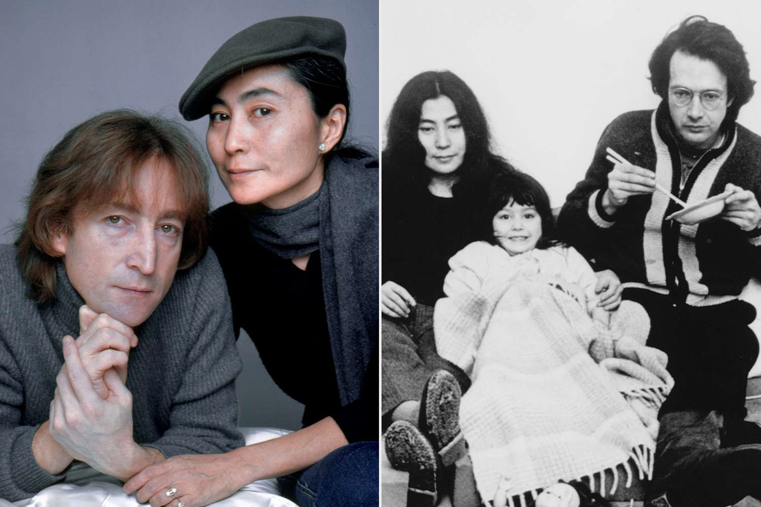 Jack Mitchell/Getty ; Keystone/Hulton Archive/Getty  John Lennon and Yoko Ono on November 2, 1980 ; Yoko Ono and Anthony Cox with their daughter Kyoko Chan Cox, circa 1965.