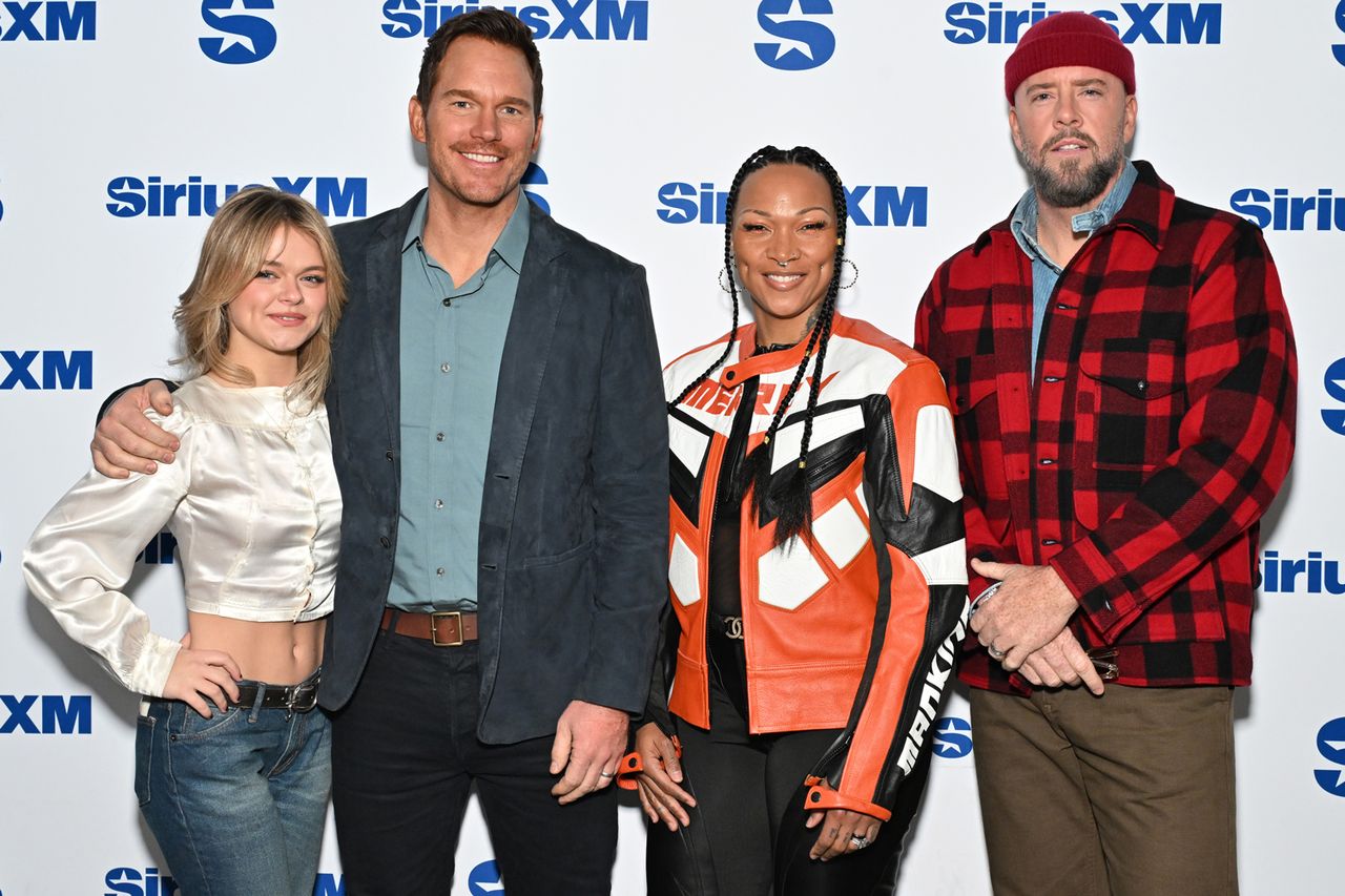 Slaven Vlasic/Getty Kylie Rogers, Chris Pratt, Kali Reis and Chris Sullivan