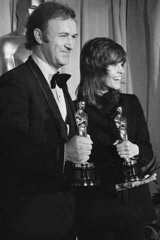 Getty Gene Hackman and Jane Fonda in 1972.