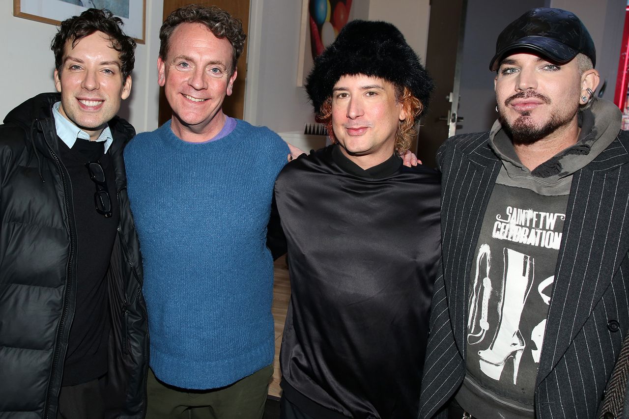 Bruce Glikas/WireImage Alaska Thunderf---, Drew Droege, Pete Zias, Adam Lambert