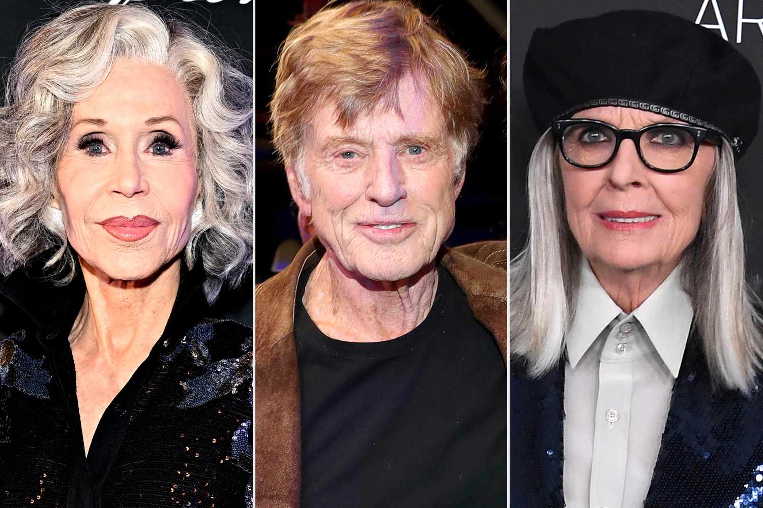 Paras Griffin/Getty; Rich Polk/Getty; Steve Granitz/FilmMagic Jane Fonda, Robert Redford, Diane Keaton