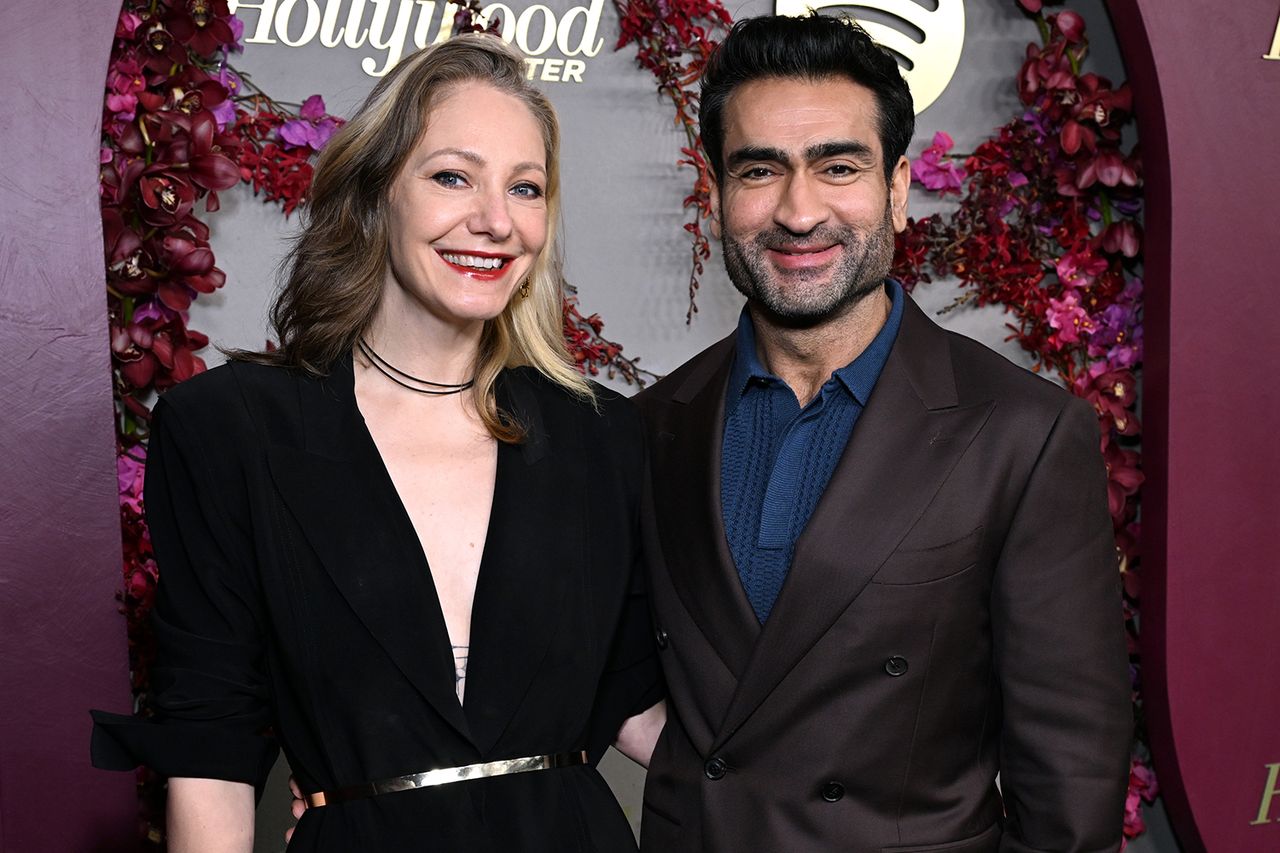 Michael Kovac/The Hollywood Reporter via Getty Emily V. Gordon and Kumail Nanjiani