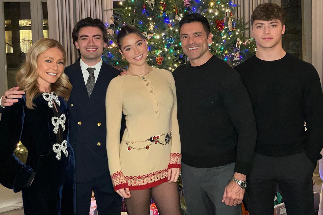 Kelly Ripa/Instagram Kelly Ripa, Michael Consuelos, Lola Consuelos, Michael Consuelos and Joaquin Consuelos