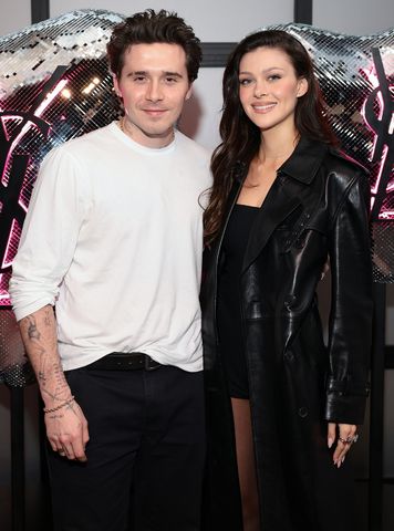 Dimitrios Kambouris/Getty  Brooklyn Beckham and Nicola Peltz in New York City on Feb. 8, 2024