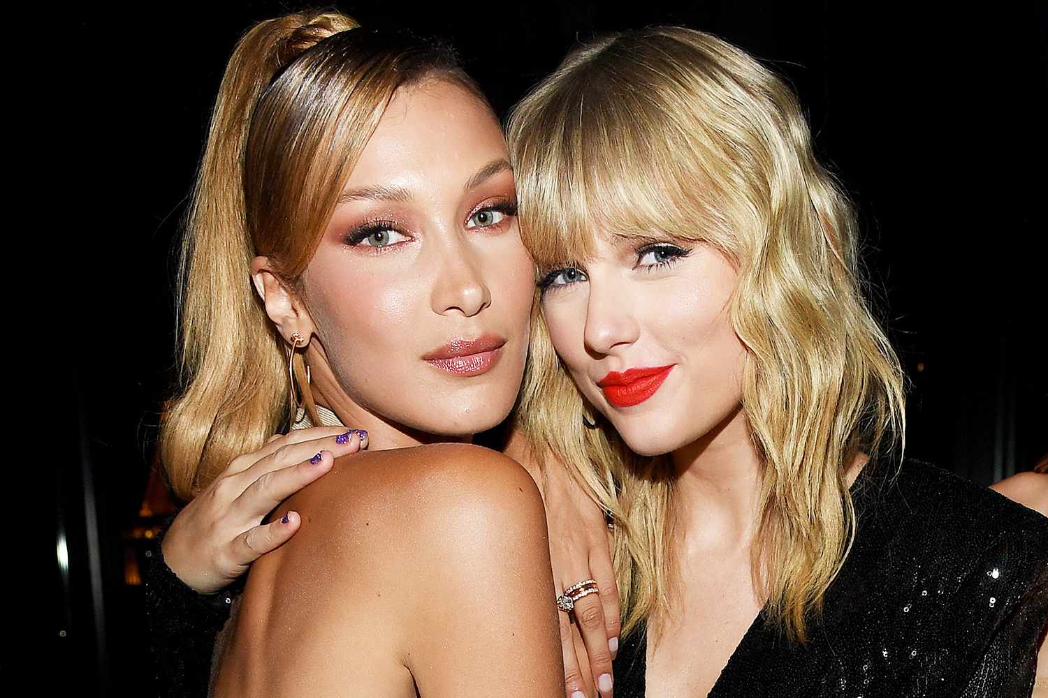 Kevin Mazur/Getty Bella Hadid supports Taylor Swift and her album 'The Life of a Showgirl' on TikTok