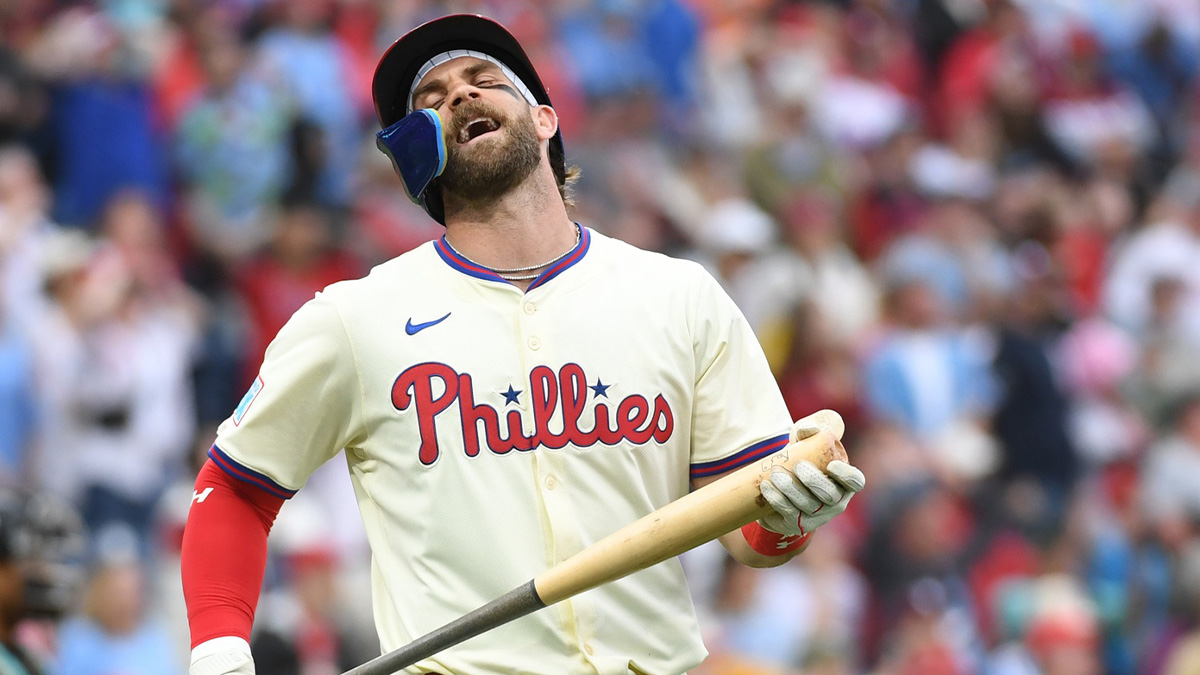 Phillies’ Bryce Harper sends subtle shade to Dave Dombrowski with ‘Not Elite’ shirt
