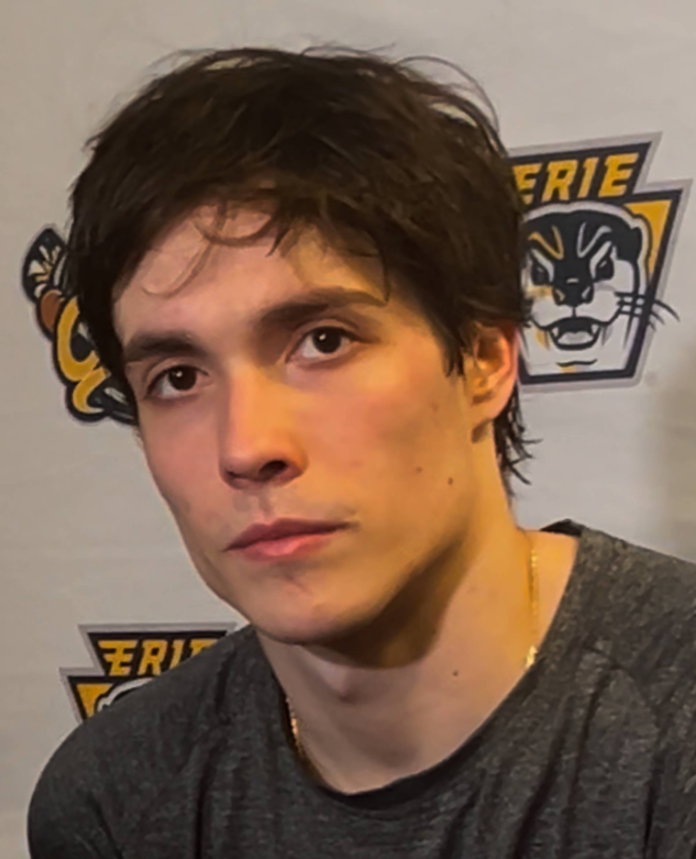 Tristen Trevino made his first home appearance as team captain for the Erie Otters during their Jan. 16 game against Windsor. He recorded an assist during the Otters' 3-2 loss at Erie Insurance Arena.