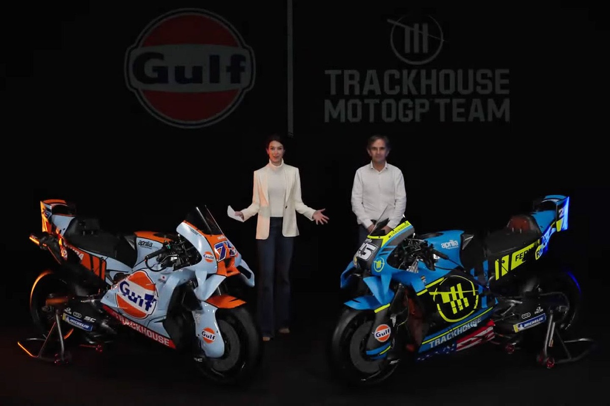 Trackhouse unveils 2026 MotoGP colours in Milan launch