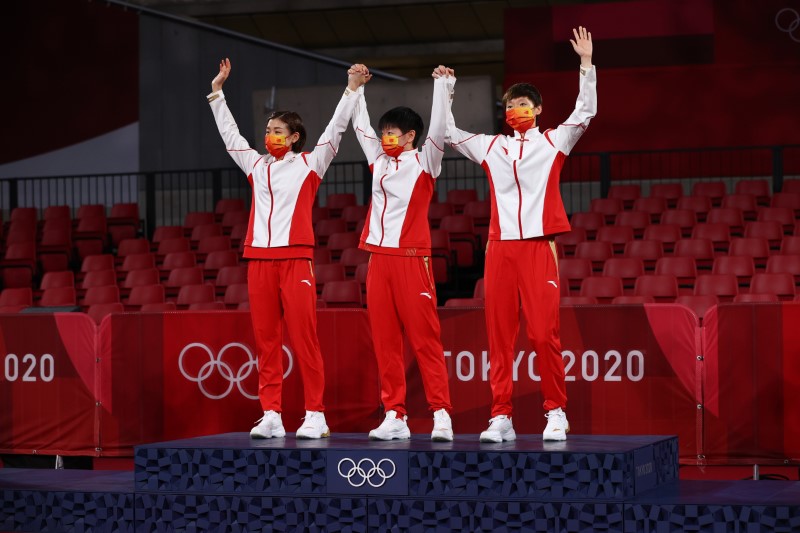 OlympicsTable TennisChina underlines dominance with nearperfect