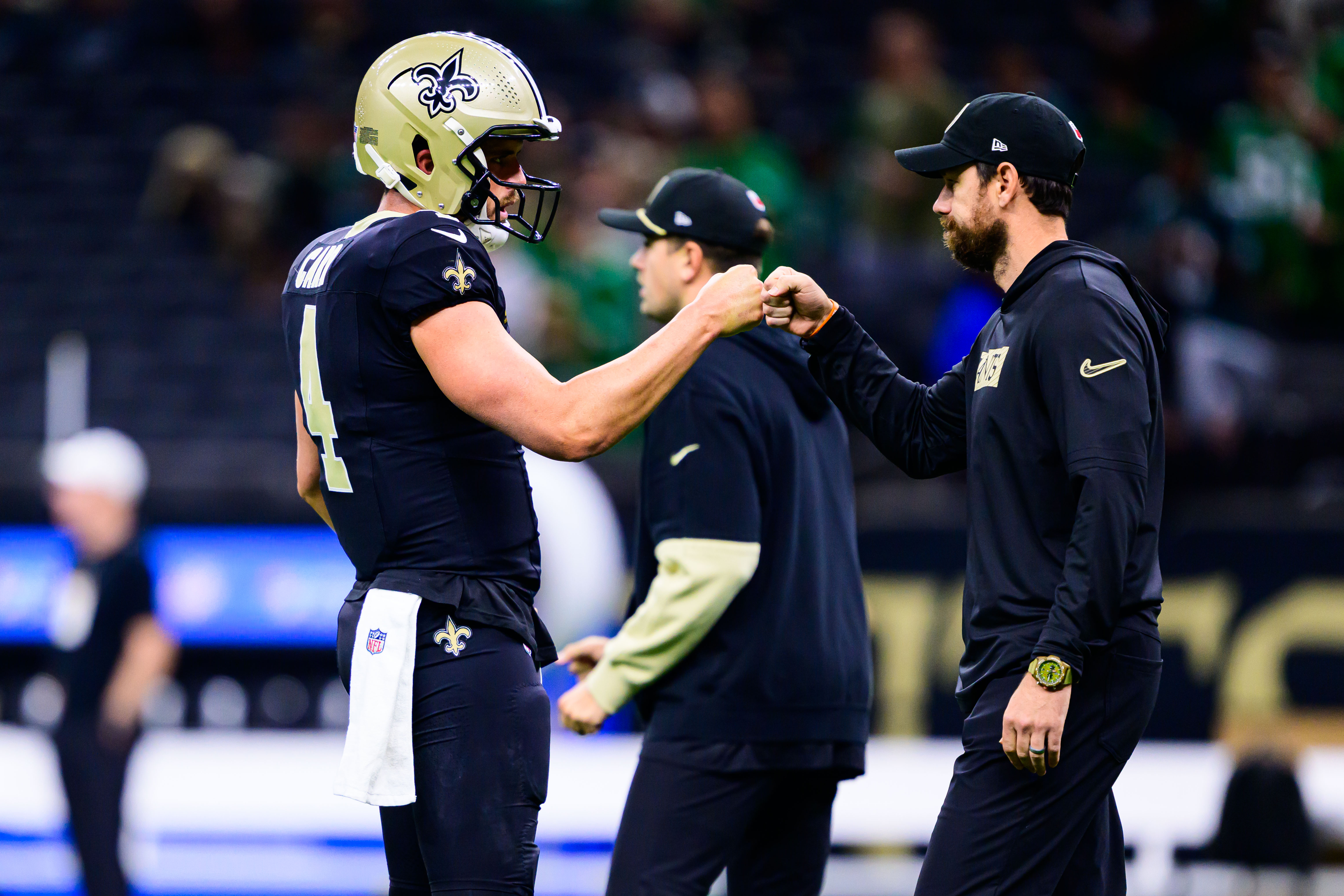 What quaterbacks has Klint Kubiak worked with?