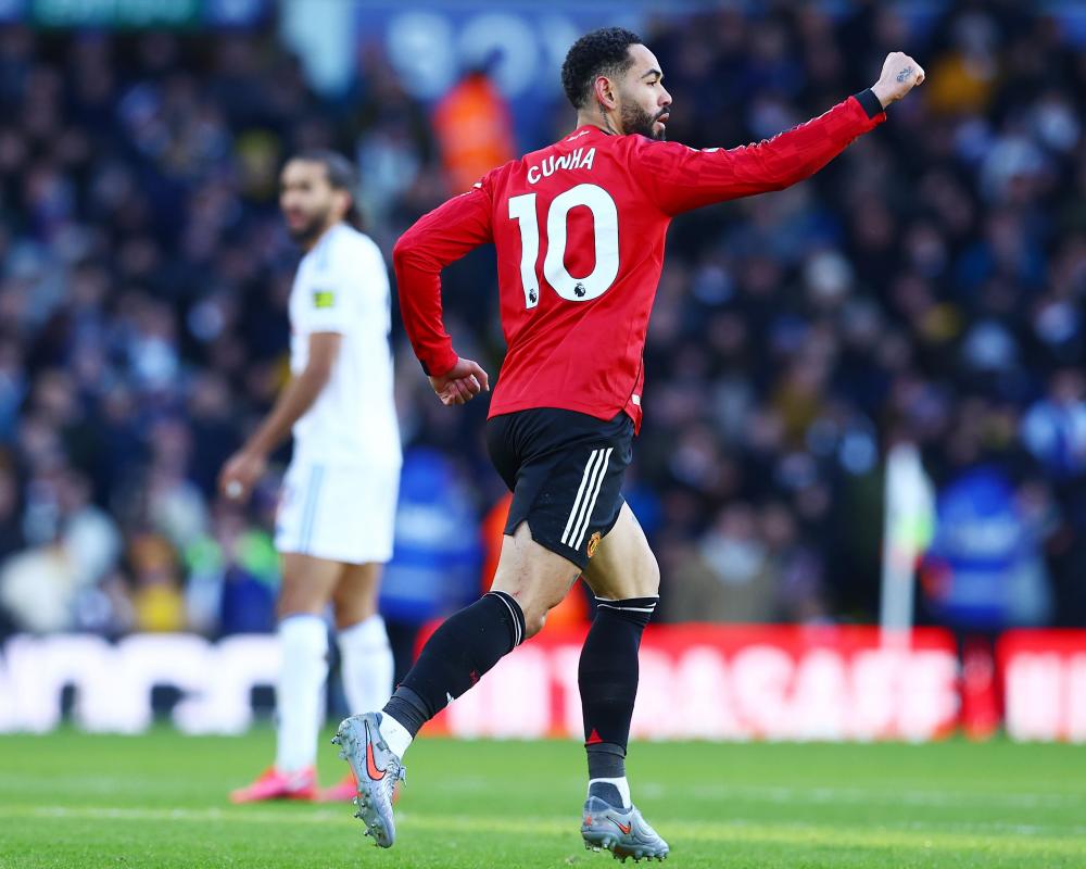 Matheus Cunha earns Manchester United point as Leeds keep up unbeaten run