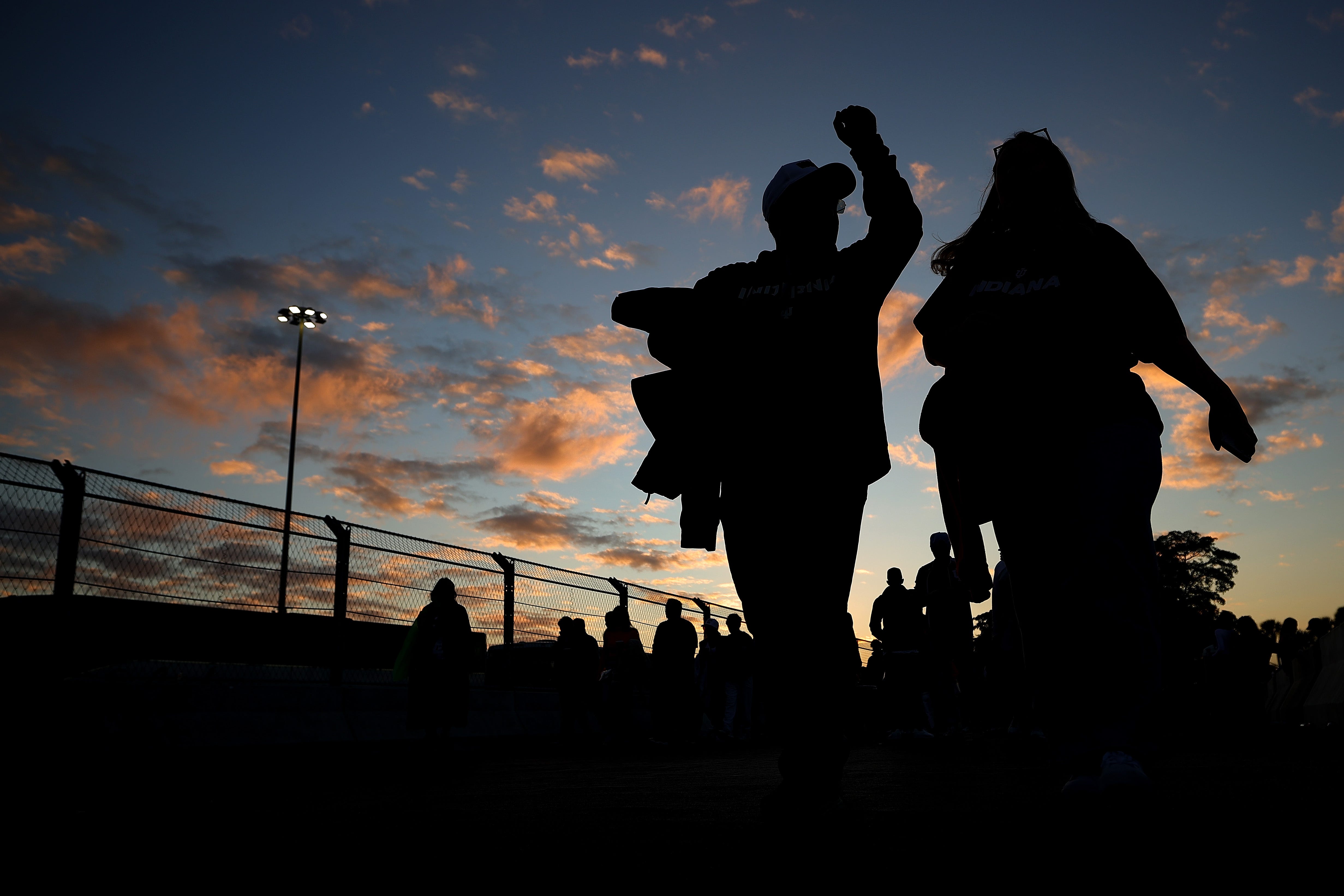 Fans look on before the game between the Miami Hurricanes and the Indiana Hoosiers in the 2026 College Football Playoff National Championship at Hard Rock Stadium on Jan. 19, 2026 in Miami Gardens, Fla.