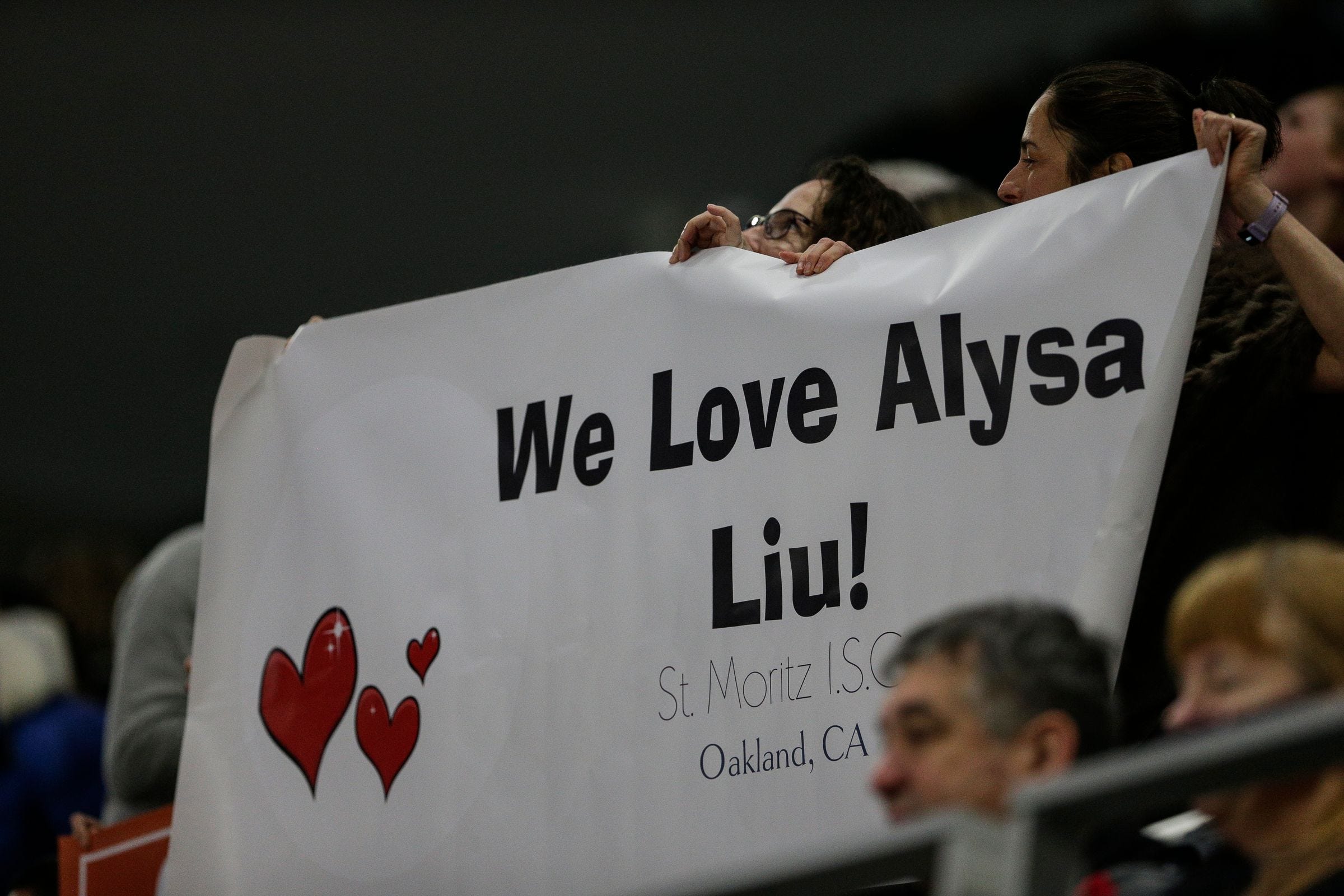 Fans cheer for Alysa Liu as she performs during ladies short program at the 2019 U.S. Figure Skating Championships at Little Caesars Arena in Detroit on Jan. 24, 2019.