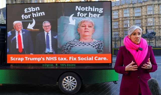 Starmer accused of diverting NHS 'billions' to appease Trump. 
